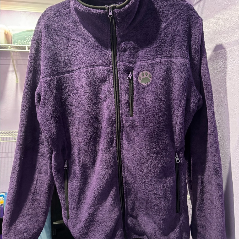 Royal purple fleece, unworn, XL/1X